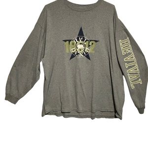 Revival Revival long sleeve everyday shirt thrashed XXL Gray long sleeve